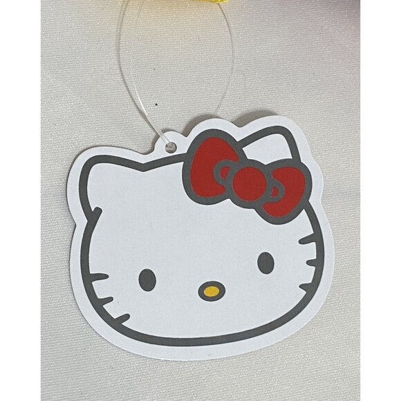 Sanrio Hello Kitty Red Polka Dot Backpack Bag Yellow Straps Flower NWT New - Picture 7 of 12